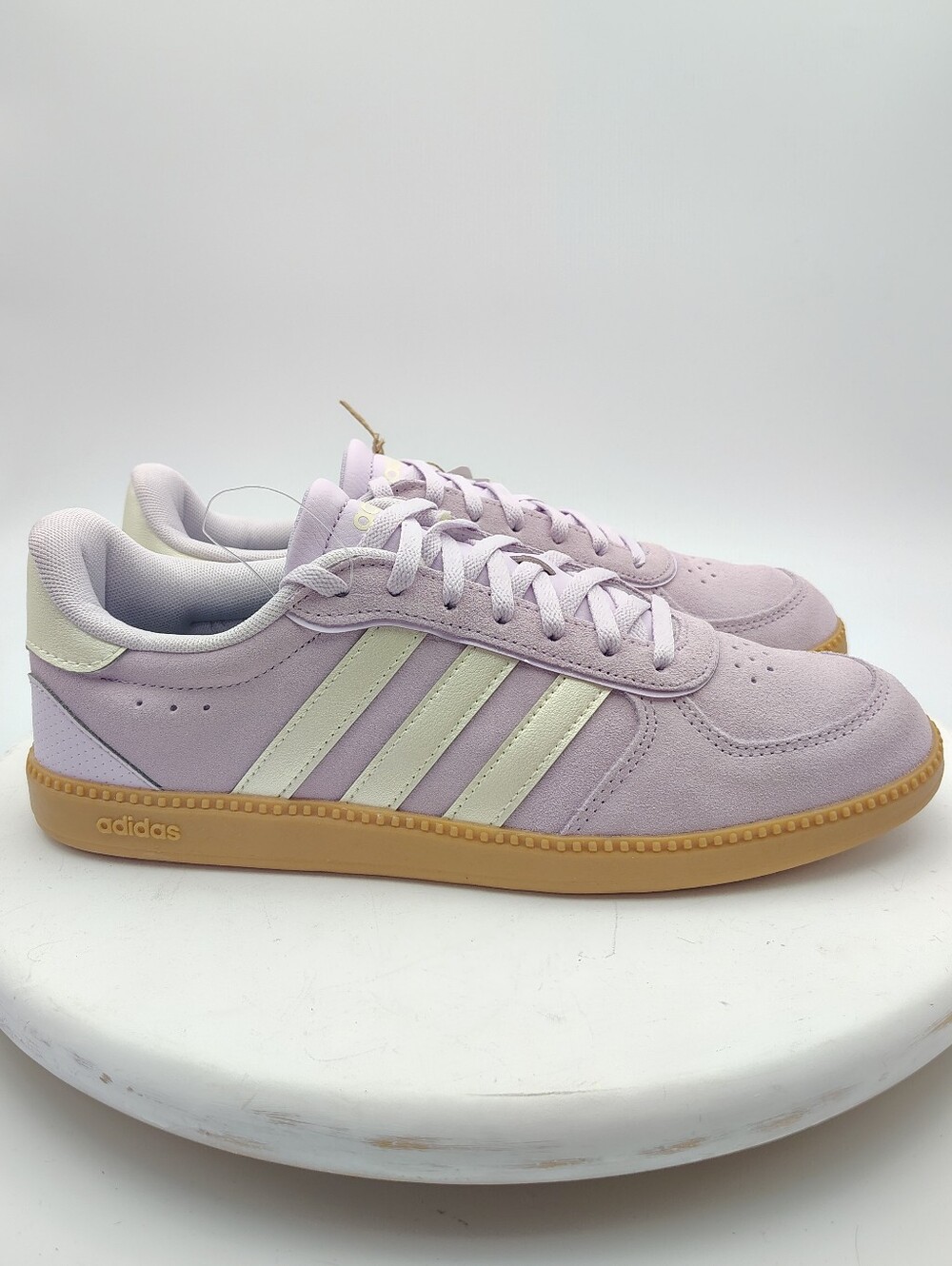 New Adidas Lavender Breaknet Sleeke Suede Sneakers Size Mens 9 Women's 10.5